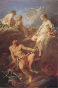 Francois Boucher Venus Requesting Arms for Aeneas from Vulcan (mk05) oil on canvas